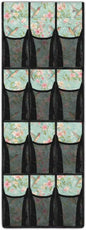 Hummingbird Flower Over the Door Shoe Organizer 12 Large Pockets Hanging Shoe Rack for Closet Foldable Shoe Storage Organizer Sock Organizer