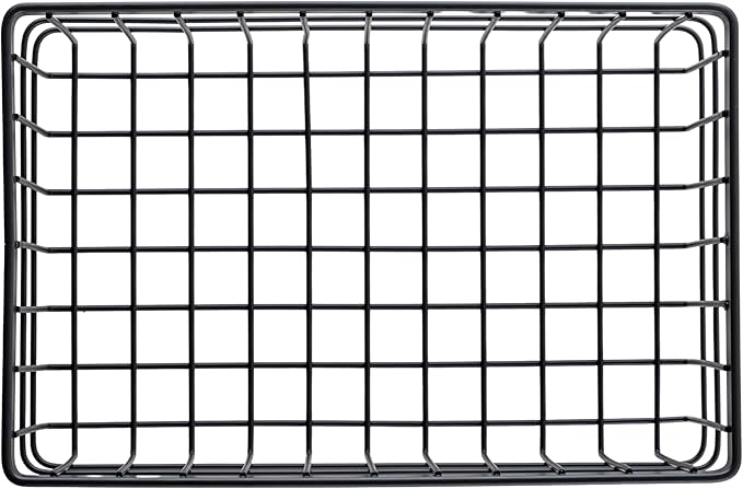G.E.T. WB-964-MG Rectangular Metal Storage Wire Basket for Pantry, Produce and More, 9" x 6" x 4"