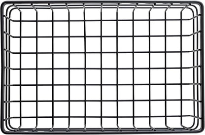 G.E.T. WB-964-MG Rectangular Metal Storage Wire Basket for Pantry, Produce and More, 9" x 6" x 4"