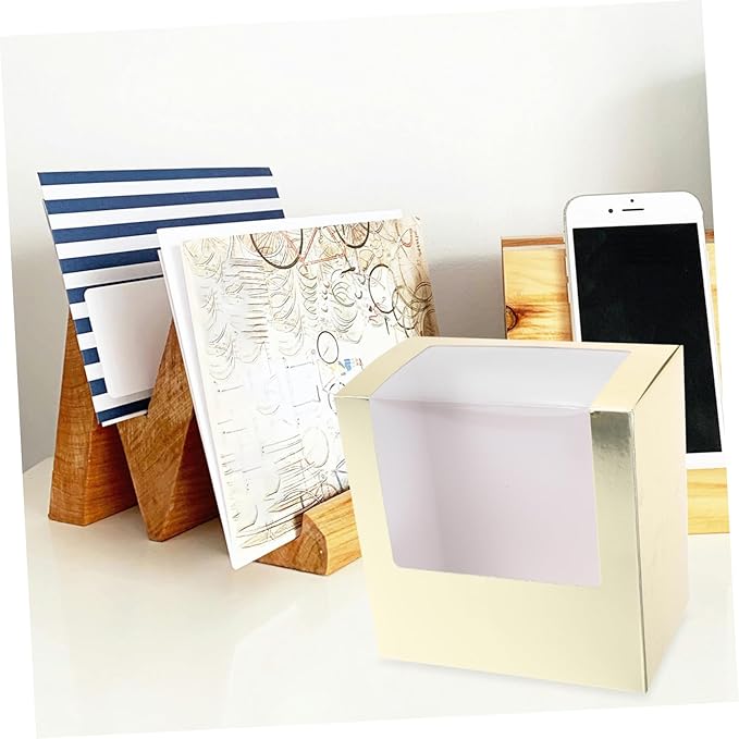 2pcs Square Hat Box with Window Clear Display Case for Baseball Caps Versatile Hat Holder for Home Travel