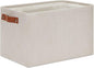 DULLEMELO Fabric Organizer for Storage, Office, Home, Nursery - Small Fabric Storage Basket with Handles (Beige)