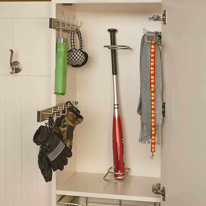 Rev-A-Shelf - BRC-12ORB - 12 in. Oil Rubbed Bronze Pull-Out Belt Side Mount Rack