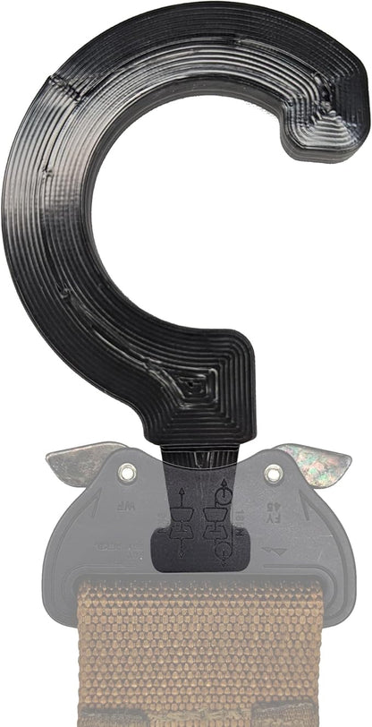 Cobra Buckle Belt Hanger Gear Mount Holder Storage Rack Tactical D Ring (Skinny, Black)