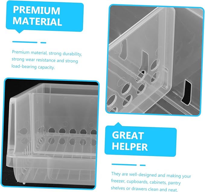 Stackable Soda Can Organizer Fridge Beverage Dispenser Bin Refrigerator Drink Rack Canned Food Storage Container