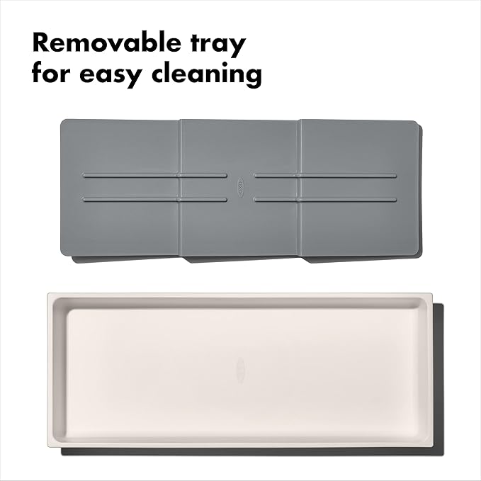 OXO Caddy, Spice Drawer Organizer, White | Good Grips | Compact | Pack of 4