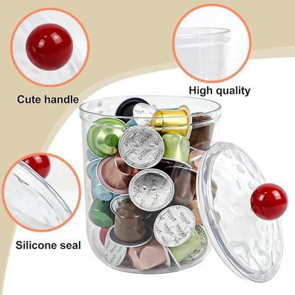 ZEXALOR Set of 2 Hair Accessories Organizer, Clear Scrunchie Holder, Plastic Vanity Organizer Geadband holder Hair Tool Storage Box, Bathroom Organizers and Storage (6“H)