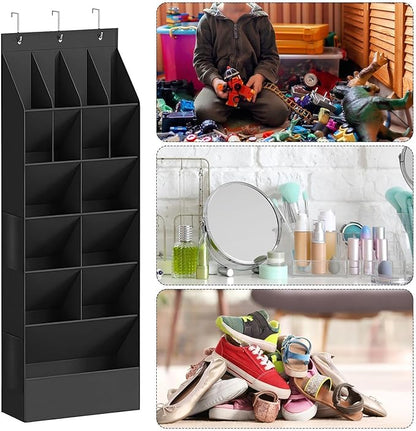 Over The Door Shoe Organizer, 11-Pocket Large Capacity Oxford Shoe Rack, 47.24 Inches Space-Saving Home Storage For Sneakers, Women's High Heels, And Accessories