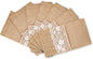 MDS Pack Of 150 Wedding Burlap 4 x 8 Inch Burlap Lace Utensil Cutlery Holders Pouch Silverware Holder Knifes Forks Bags Burlap Napkin Bag for Rustic Wedding Party and Tableware Decorations