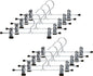Mawa by Reston Lloyd Non-Slip Space-Saving Clothes Hanger For Pants & Skirts with Two Non-Slip Clips, Style K/30D, 12-Inch, Set of 10, Black