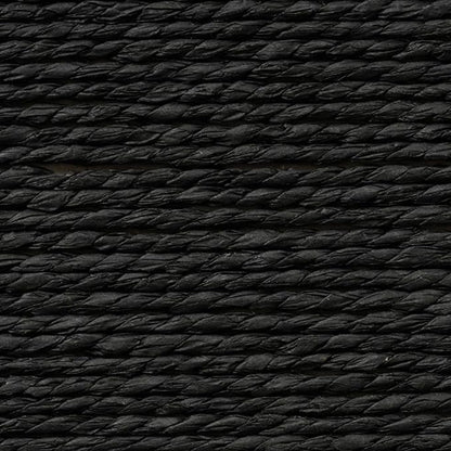 LA JOLIE MUSE Storage Baskets Set 4 - Sturdy Woven Paper Rope Decorative, Stackable Wicker Baskets for Makeup Closet Bathroom Bedroom (Ebony Black)