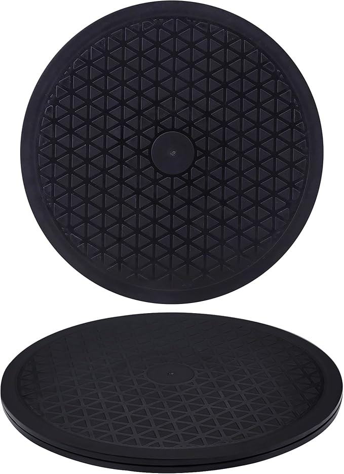 10 inch Turntable Rotating Caster Spinner Non Skid Lazy Susan Heavy Duty 360˚ Rotating Swivel Stand for Model Base/Potted Plants/TV/Monitors/Craft Paintings (1 PCS)