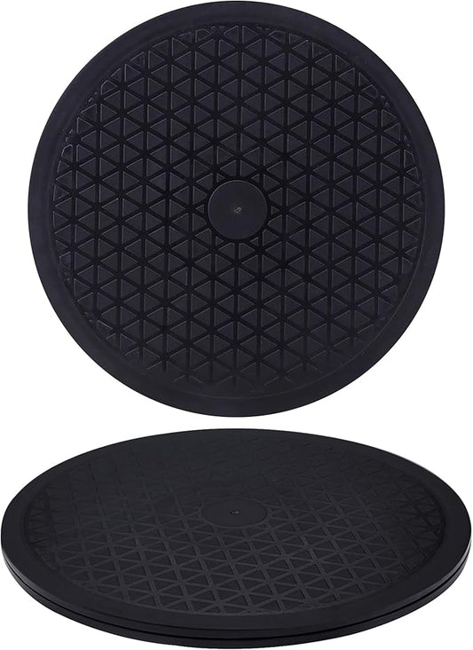 10 inch Turntable Rotating Caster Spinner Non Skid Lazy Susan Heavy Duty 360˚ Rotating Swivel Stand for Model Base/Potted Plants/TV/Monitors/Craft Paintings (1 PCS)