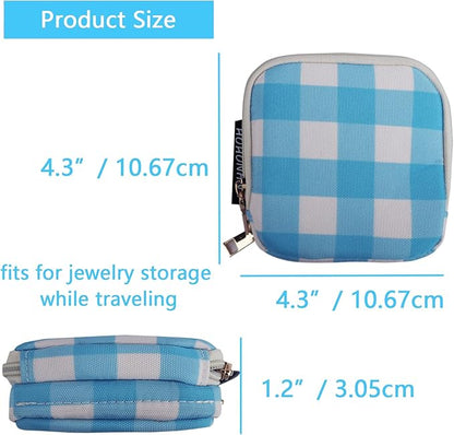 Travel Jewelry Case Small Jewelry Organizer Purse Jewelry Bag Women Christmas Gifts Jewelry Purse for Bracelet Rings Earring Necklace