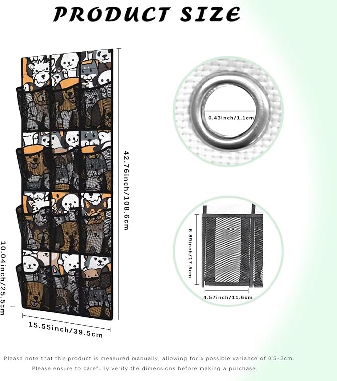 Generic Cute Dog Over The Door Shoe Organizer Heavy Duty Reusable Over The Door Pantry Organizer The Simple But Stylish Design Style Adds A touch of Color to Kitchen Apartments College Dorm