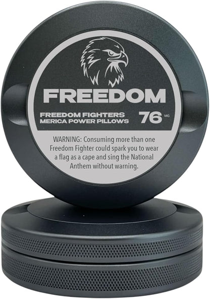 Edition 005: Freedom | Metal Can | Metal Container | Pouch Container | Small Storage Tin (Gunmetal Gray)