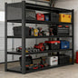 Heavy Duty Metal Garage Shelving Unit,72" H*48" W*24" D 5000LBS Load Capacity Adjustable Industrial Storage Shelves for Garage Warehouse Basement Organization