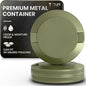 Premium Aluminum Pouch Organizer with Dual Compartment | Waterproof Secure Seal | Compact & Pocket-Friendly | Slim & Lightweight Modern Design for Everyday Use