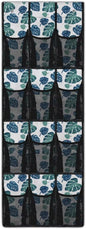 12 Large Mesh Pockets Monstera Leaves Over the Door Shoe Organizer Sturdy Oxford Fabric Hanging Shoe Rack for Closet Organizers and Storage
