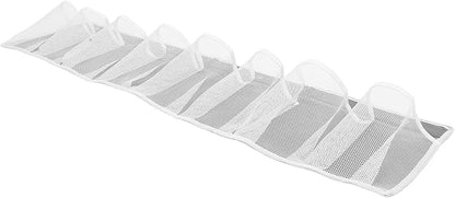 Bedside Shoe Organizer 8-pocket Non-woven Mesh Hanging Storage Bag for Travel Vehicle, Space-saving Shoe Rack Hanging Closet Organizer Gray
