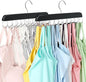 2 Pack Bra Hanger, Capacity Foldable Tank Top Hanger with 40 Hooks, Bra Hangers for Closet Organizer, Premium Wooden Space Saving Hangers Closet Organizers and Storage for Dorm & Apartment