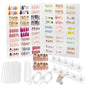 Nails Storage Box with Stand for Fake Nail,Large Empty Nail Box Case Use for Press On Display & Storage,Nail holder for Painting Practice,Acrylic Nail Display Stand for Design Home