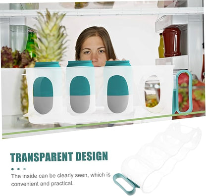 Levemolo Fridge Can Dispenser Beer Storage Dispenser for Refrigerator Beverage Can Holder Organize Kitchen Pantry Material