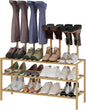 Boot Rack for Tall Boots Organizer,3-Tier Multiuse Shoe Rack and Boot Storage Rack,for Tall Boots,Sneakers,High-Heel (Natrual, 3-Tier-Long)