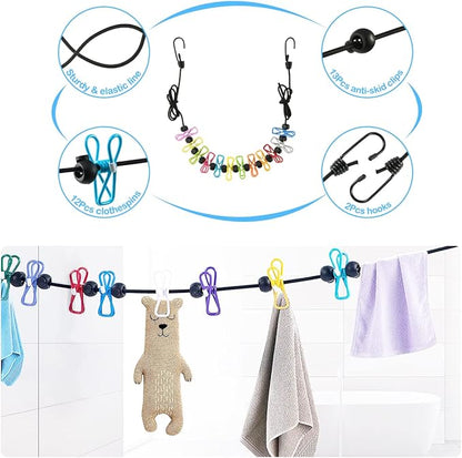 Plastic Hangers 50 Pack, Heart-Shaped Clothes Hanger Ultra Thin Space Saving - Black Slim Hangers with 360 Degree Swivel Hook & Travel Clothesline - Adult Coat Hangers for Dress, Shirts, Coats