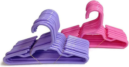 Doll Hangers Fits 18 inch Doll Clothes or Pet Apparel Hangers Set of 24 Measures 7 1/4 Inch Wide Small Dog Clothing 24 Piece Set!