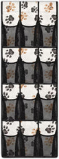 Dog Paw Print Over the Door Shoe Organizer 12 Large Mesh Pockets Foldable Shoe Rack for Door Hanger Storage Holder for Dorm Bedroom