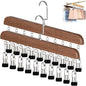 Closet Organizer with 10 Clips, Space Saving Hanging Closet Organizer, Space-Saving Closet Organizers and Storage with Sturdy Steel Non-Slip Clips (2, Vintage Color)
