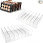 2 Pack Acrylic Makeup Eyeshadow Palette Organizer, 7-Slot Clear Cosmetic Display Case, Cosmetic Display Storage Holder Fit Eyeshadow Palette, CD, Phone Case, Facial Mask, Clear Cosmetic Organizer