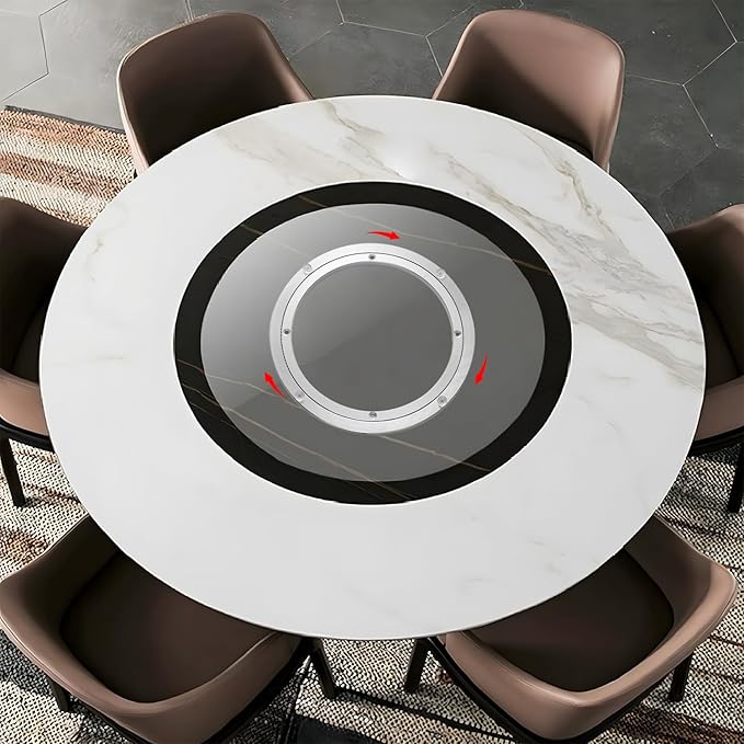 QDiShi 16 Inch Lazy Susan for Table Top, Heavy Duty Turntable Aluminum Bearing 360° Swivel Rotating Turntable Bearings Swivel Plate Hardware for Dining-Table and Workbench (16 inch)