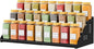 RCHYFEED Spice Rack Organizer for Cabinet, 3 Tier Spice Rack Expandable(13.4"-21.8"), Height Adjustable Spice Organization Shelf Metal Display Shelf, Spice Organization for Cabinet Countertop Pantry