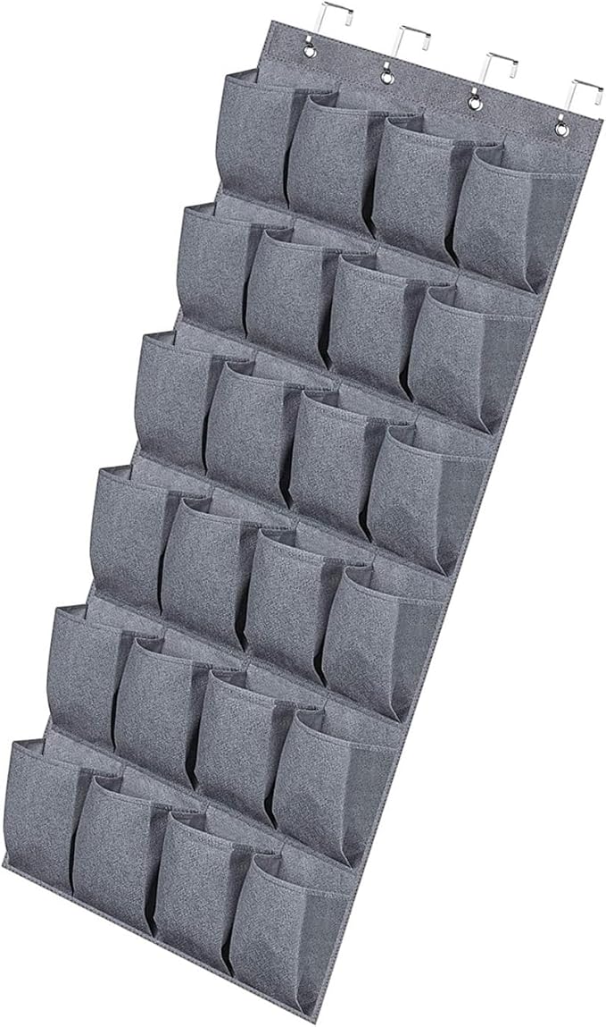 24Compartment Storage Bag For Socks Underwear Stationery Door Hanging Pantrys Organizer Pockets Organizer