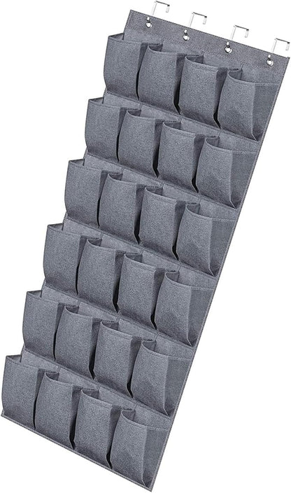 24Compartment Storage Bag For Socks Underwear Stationery Door Hanging Pantrys Organizer Pockets Organizer