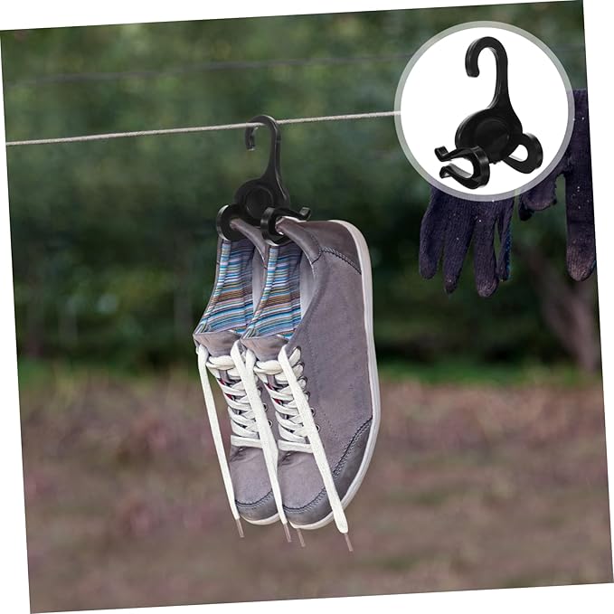 Ciieeo 10pcs Shoe Storage Organizer Plastic Sneakers Hangers Hanging Shoe Rack for Door Under Bed Sports Hangers
