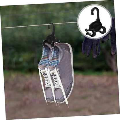 Ciieeo 10pcs Shoe Storage Organizer Plastic Sneakers Hangers Hanging Shoe Rack for Door Under Bed Sports Hangers