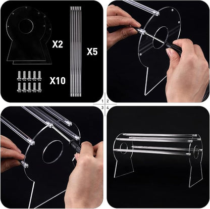 Heaband Holder Organizer,Acrylic Hair Band Ear Display Stand Jewelry Storage for Show Selling.