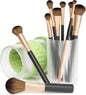 Li&Zhao Makeup Brush Holder with Lid - Makeup Brush Organizer Plastic Makeup Brush Holder for Vanity Expandable Makeup Brush Cup Pencil Holder for Desk Pen Holders for Desktop Countertop Bathroom