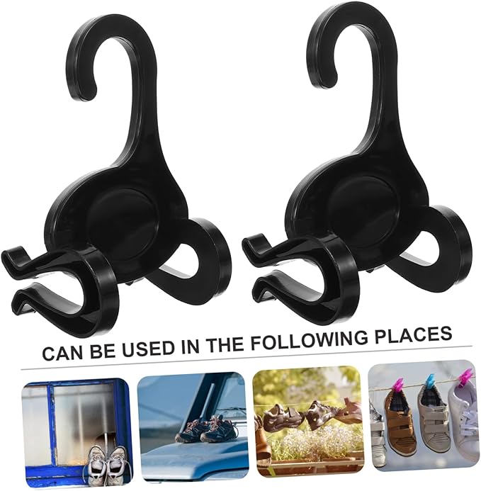 Ciieeo 10pcs Shoe Storage Organizer Plastic Sneakers Hangers Hanging Shoe Rack for Door Under Bed Sports Hangers