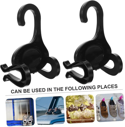 Ciieeo 10pcs Shoe Storage Organizer Plastic Sneakers Hangers Hanging Shoe Rack for Door Under Bed Sports Hangers
