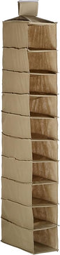 ToolUSA Hanging Shoe Organizer for Closet, 10 Shelves