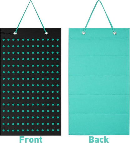 PACMAXI Hanging Shoe Charm Holder with 180 Holes, Wall Mounted Display Organizer for Shoe Charms