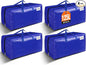BlissTotes Moving Bags, Heavy Duty Moving Supplies & Storage Bags, Extra Large Packing Bags, Boxes with Tag Pockets, Collapsible Fold Flat Storage Totes, Alternative to Box and Bin, 125L, 4 Packs