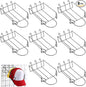 Yaocom 8 Pcs Gridwall Hat Display Rack, Metal Wire Retail Display Shelves Gridwall Organizer Accessories for Grid Panel Displaying Baseball Hats for Home Commercial, Black