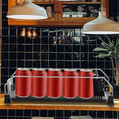 UPKOCH 2pcs Plastic Drink Replenishment Pusher for Fridge Automatic Beverage Dispenser Organizer for Easy Access for Kitchen and Party Use