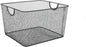 Ybm Home Household Wire Mesh Open Bin Shelf Storage Basket Organizer Black For Kitchen Pantry, Cabinet, Fruits, Vegetables, Pantry Items Toys 10” x 9” x 6”, 1-Pack, Black
