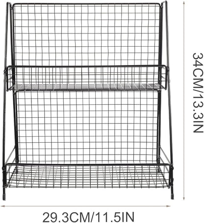 CALLARON Water Cup Organizer Double Design for Efficient Draining and Display for Home Kitchen and Dining for Tea and Coffee Cups