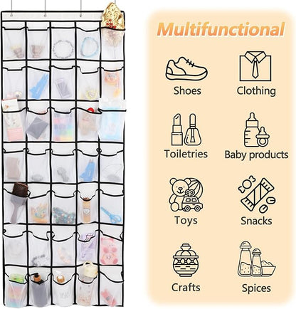 GOMAJI 35 Pockets Over the Door Shoe Organizer